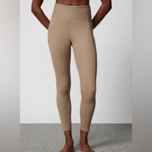 Year of Ours Leggings Brown Ribbed High Rise size S